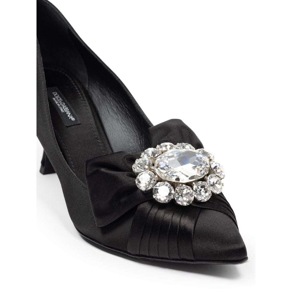 Dolce &amp; Gabbana Black Viscose Pumps