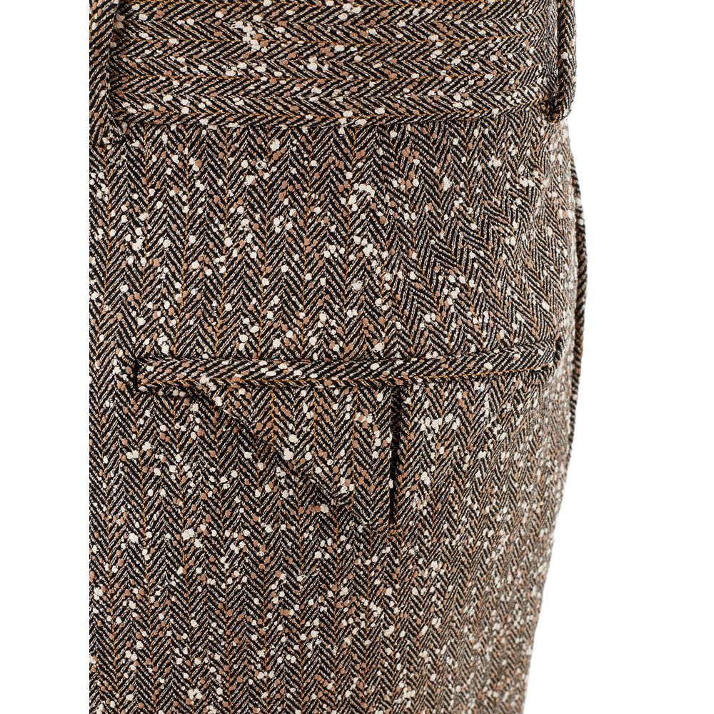 Bottega Veneta Moniväriset viskoosihousut tyylikkäisiin iltoihin