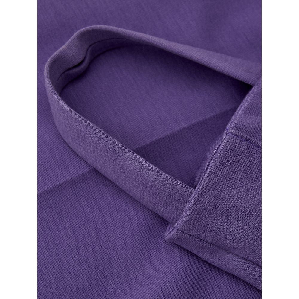Lardini Elegant purple viscose trousers
