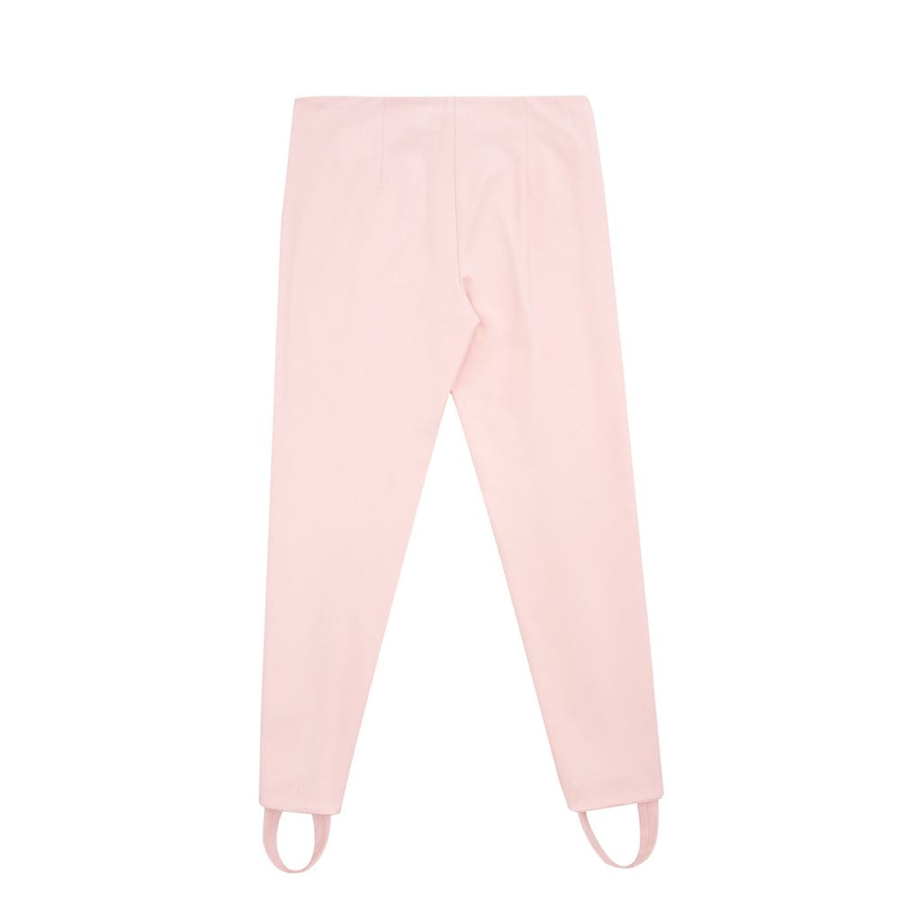 Lardini Elegant pink viscose trousers for chic style