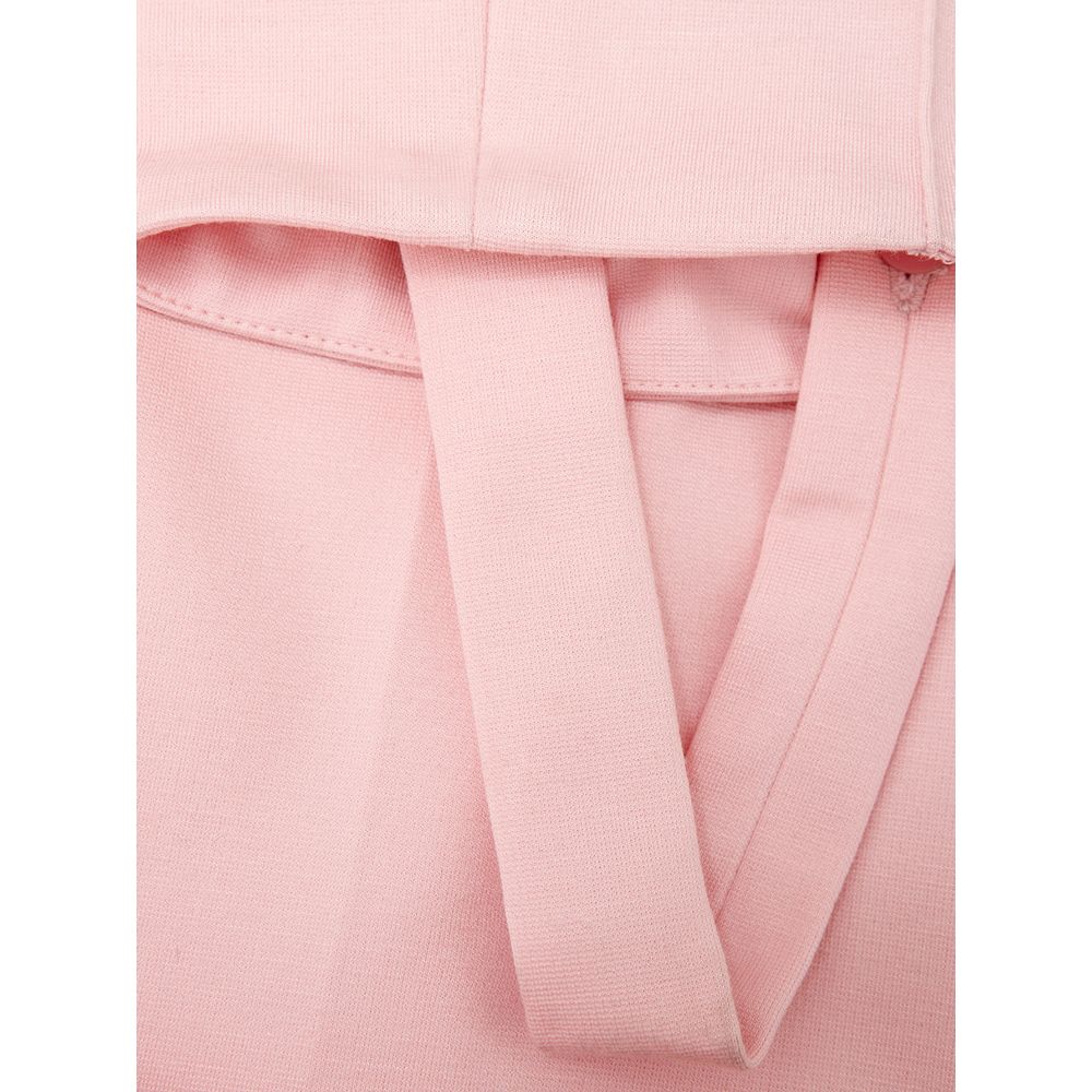 Lardini Elegant pink viscose trousers for chic style