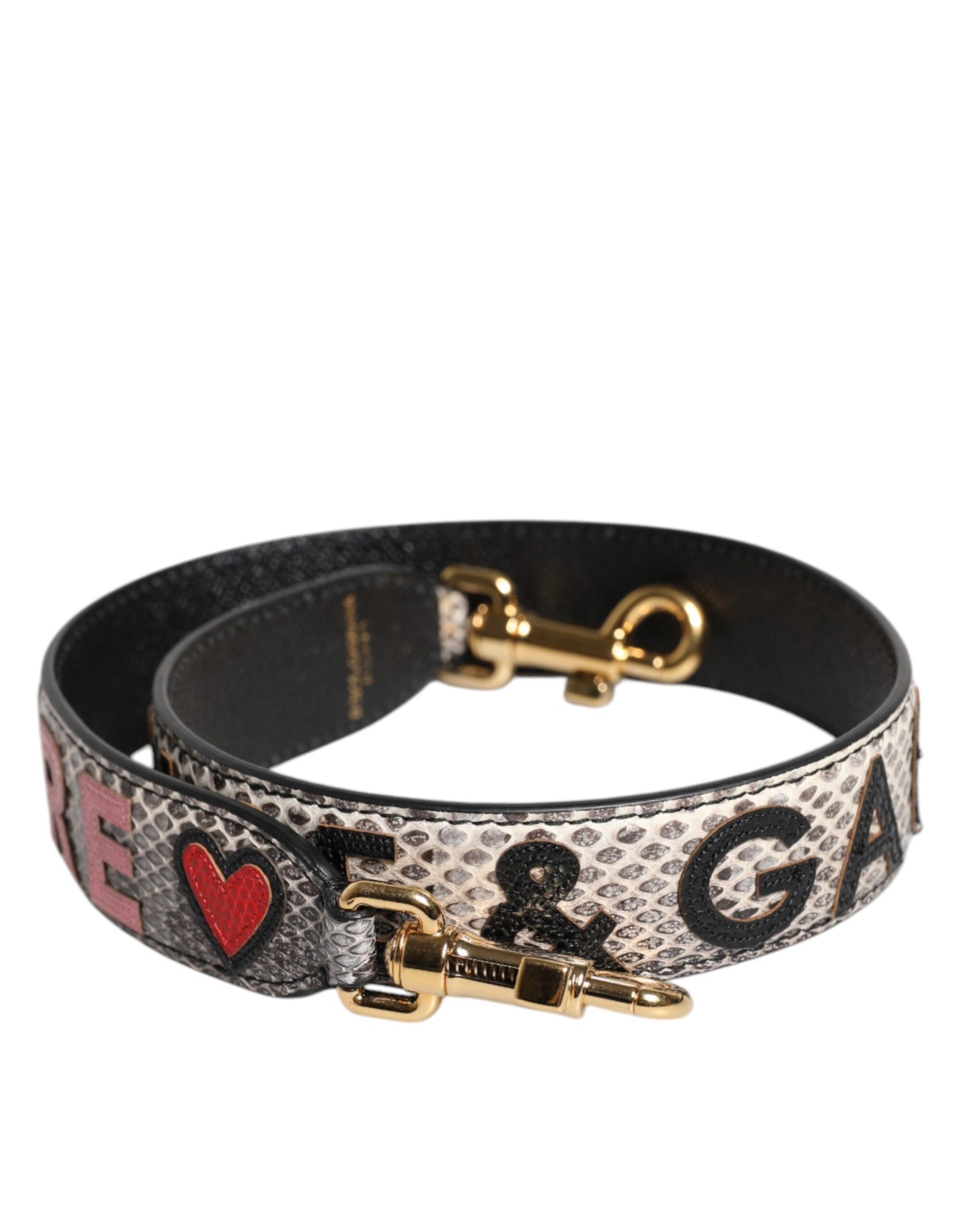 Dolce & Gabbana Multicolor DG AMORE Patch Bag Shoulder Strap