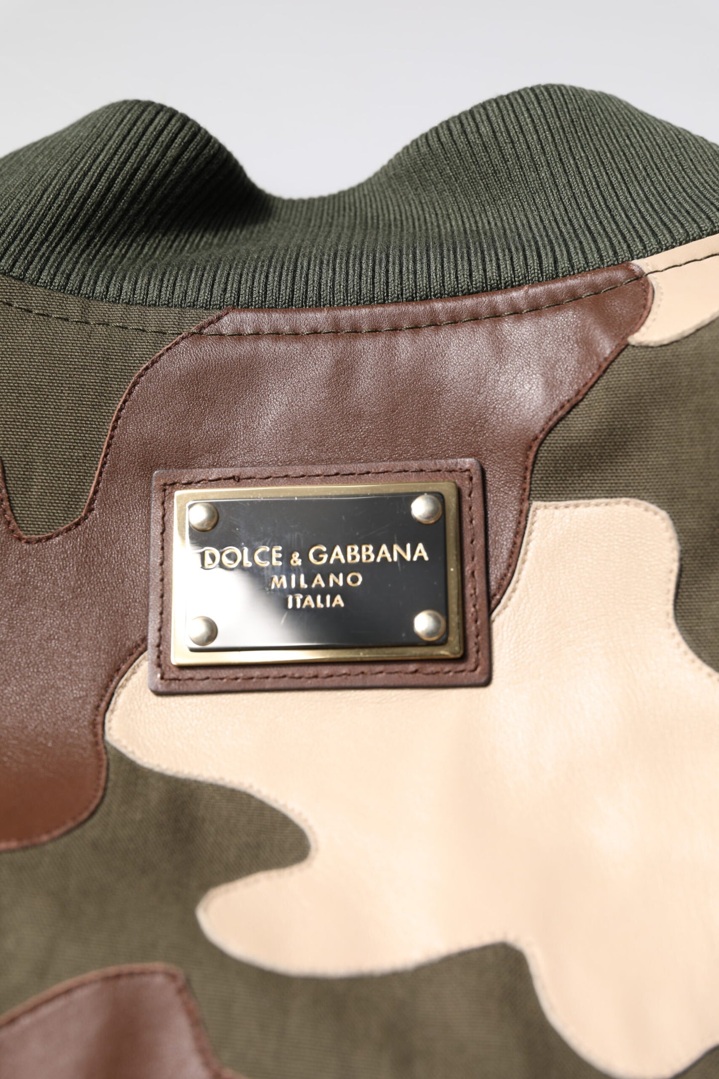 Dolce & Gabbana Multicolor Cotton Bomber Full Zip Jacket