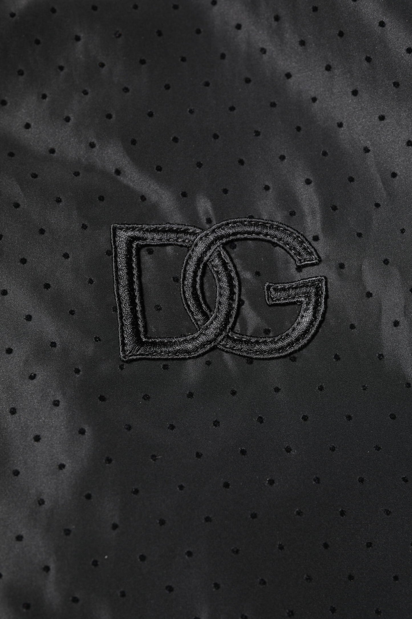 Dolce & Gabbana Black Long Sleeves Full Zip Bomber Jacket