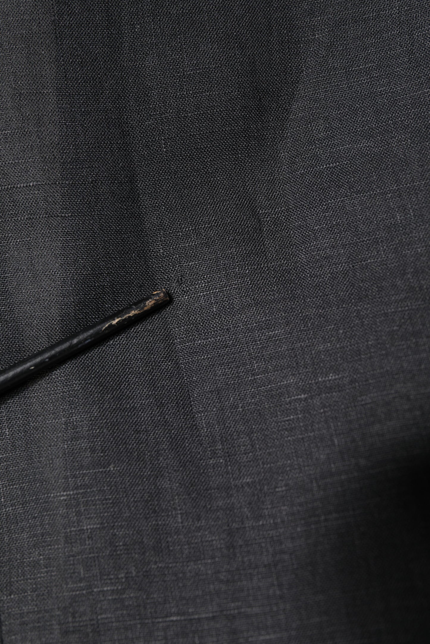 Dolce & Gabbana Black Linen Single Breasted Men Coat Blazer