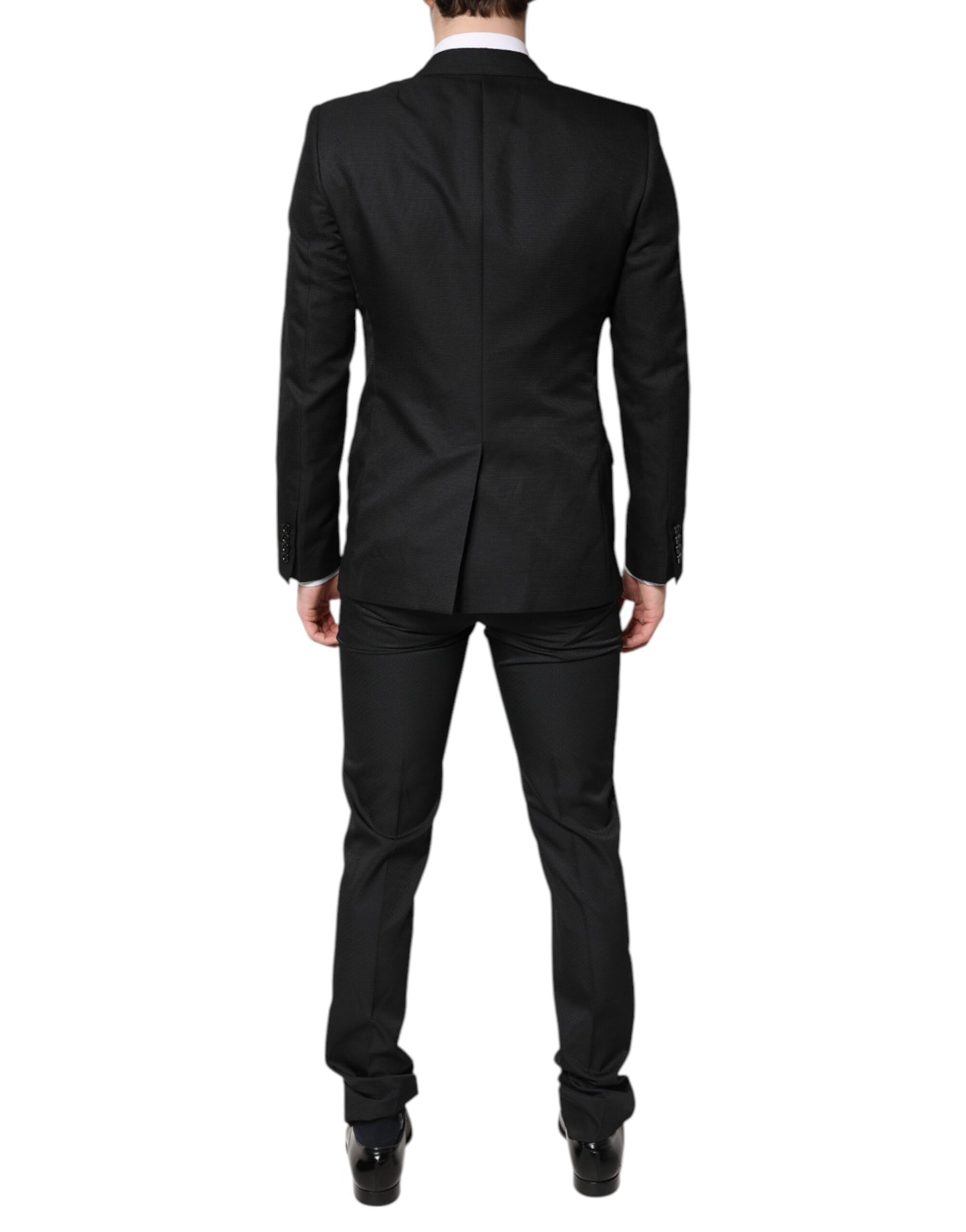 Dolce & Gabbana Black Single Breasted Formal 2 Piece Suit