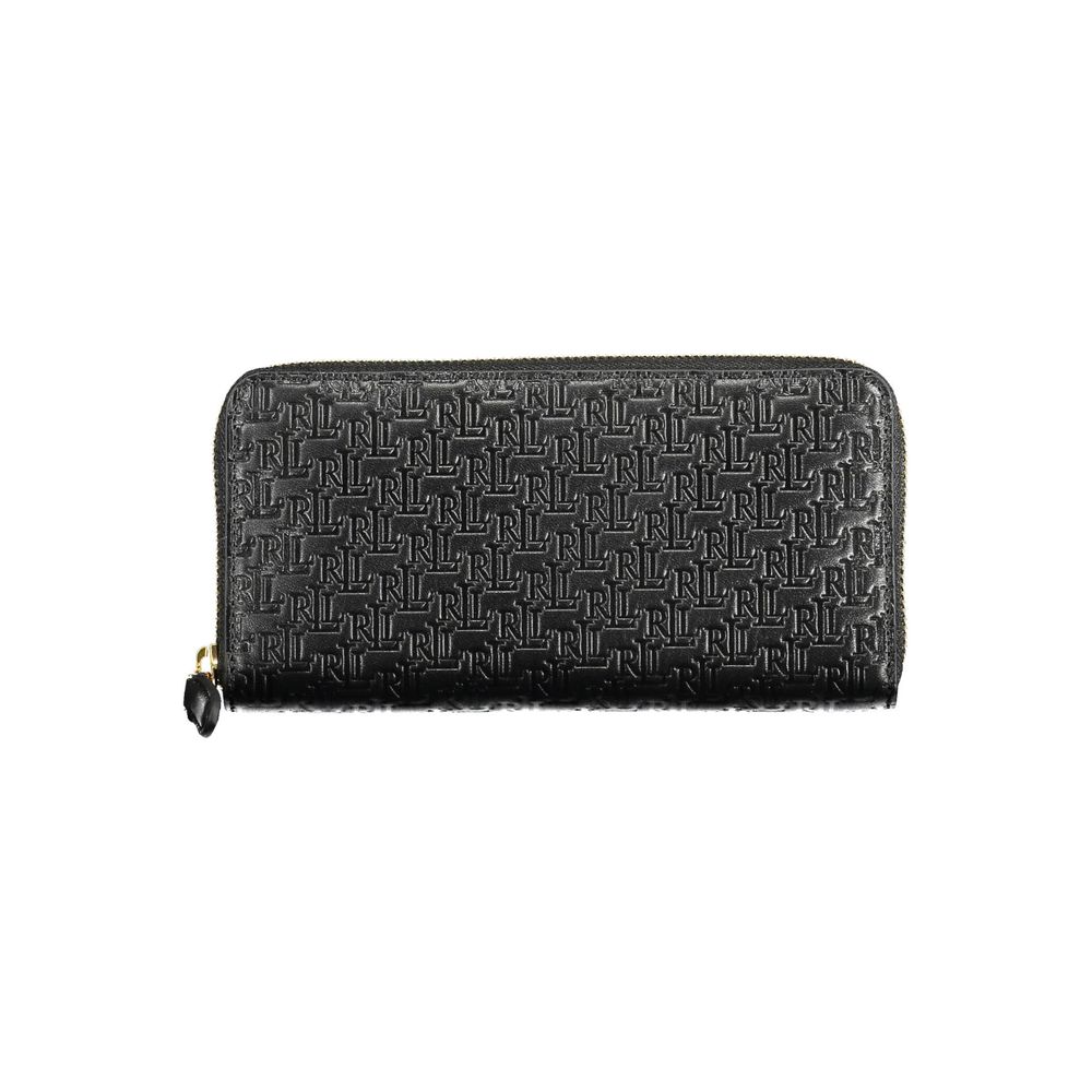 Ralph Lauren Black Leather Women Wallet