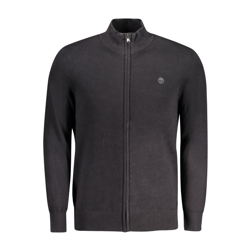 Timberland Black Organic Cotton Men Cardigan