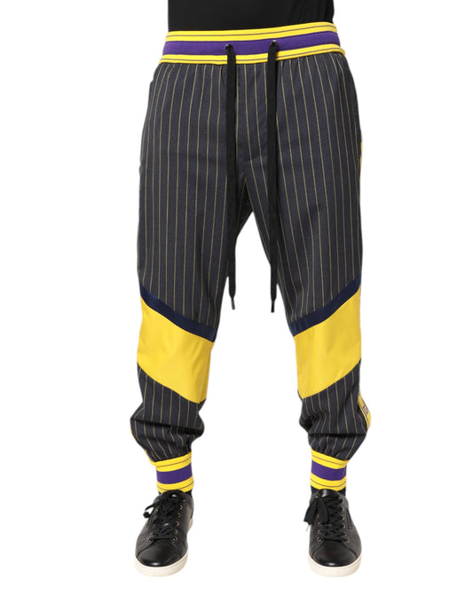 Dolce & Gabbana Multicolor Cotton Men Jogger Pants