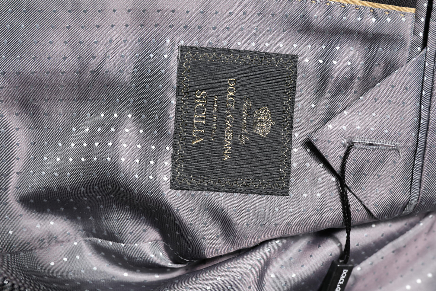 Dolce & Gabbana Black Striped SICILIA Formal 2 Piece Suit