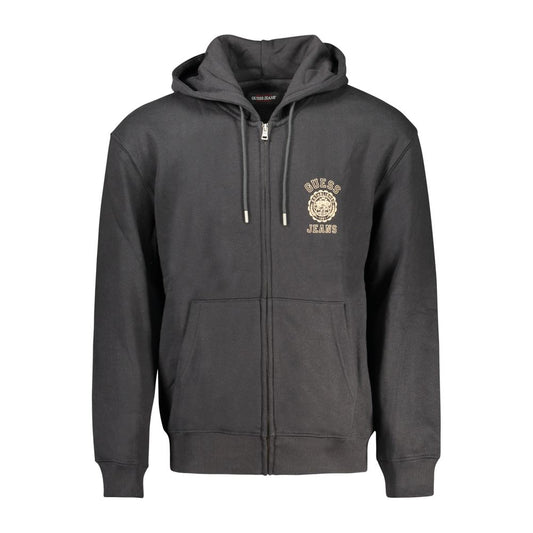 Guess Jeans Black Cotton Men's Sweatshirt
