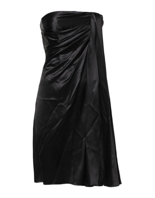 Dolce & Gabbana Black Strapless Sheath A-line Mini Dress