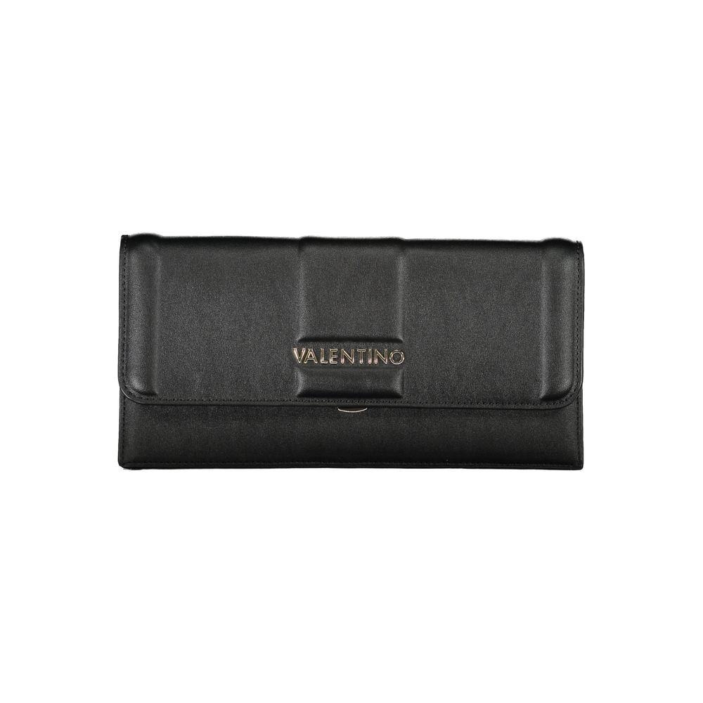Mario Valentino Black Polyurethane Women Clutch