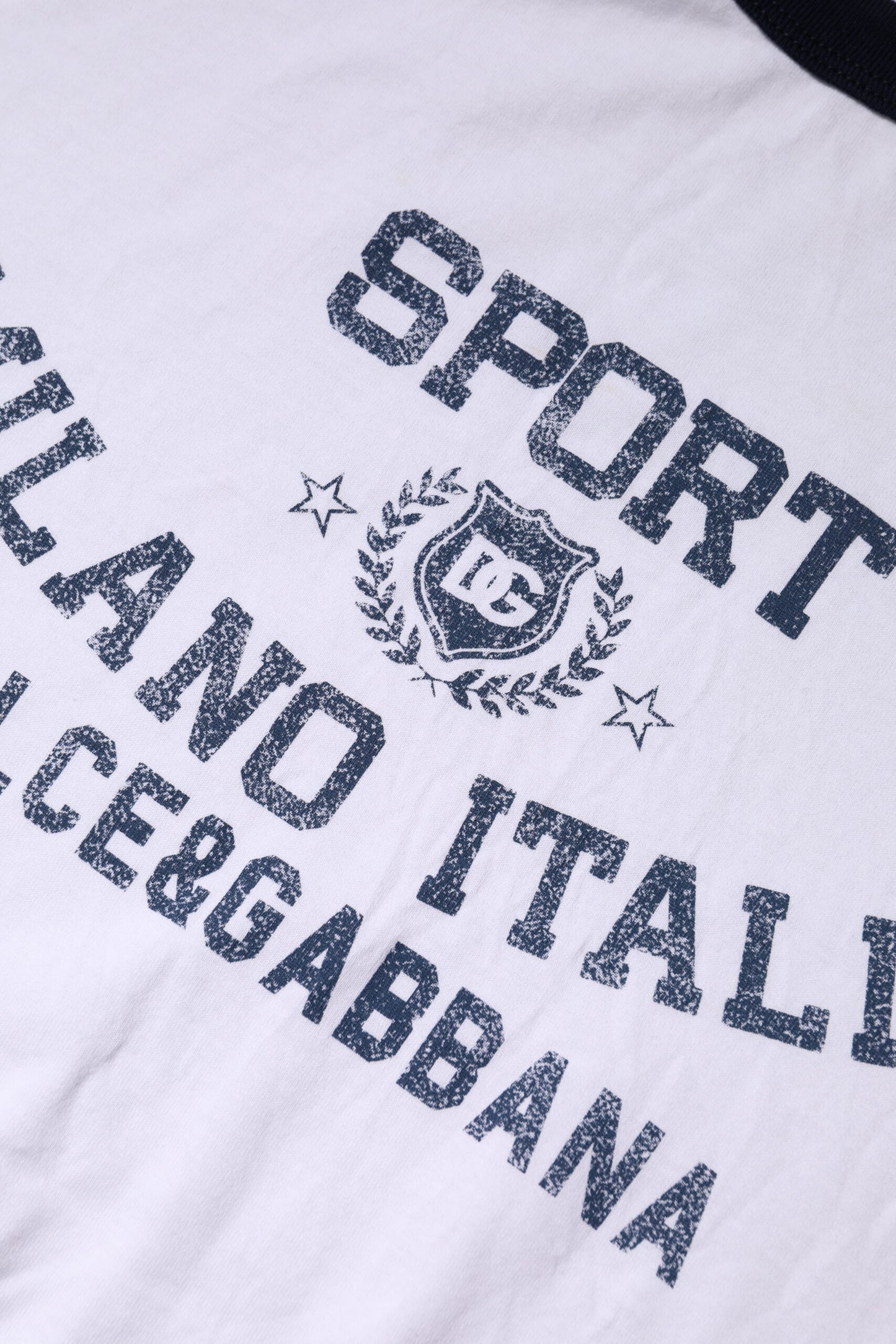 Dolce & Gabbana White DG Logo Print Short Sleeve T-shirt