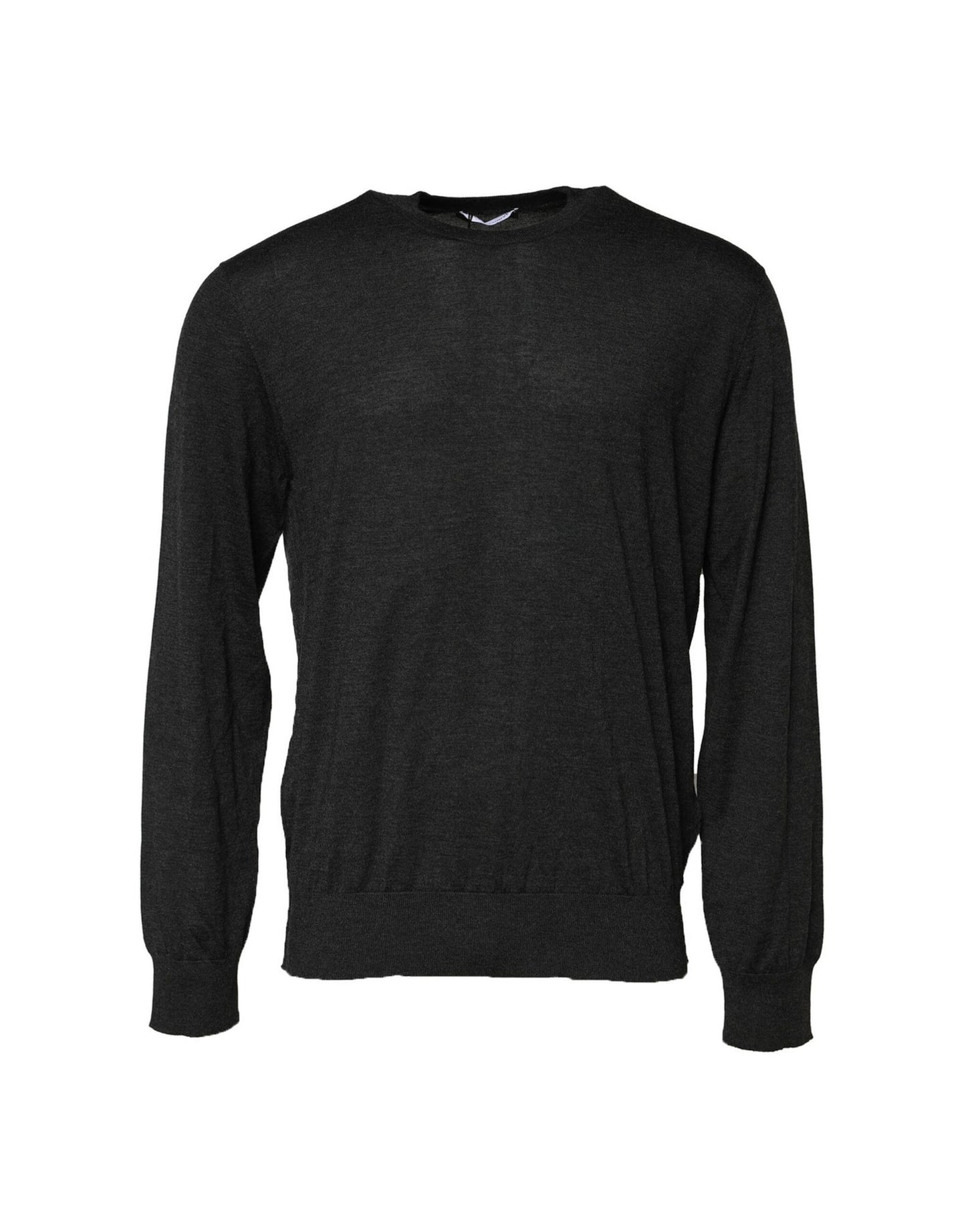Dolce & Gabbana Gray Long Sleeve Crew Neck Pullover Sweater