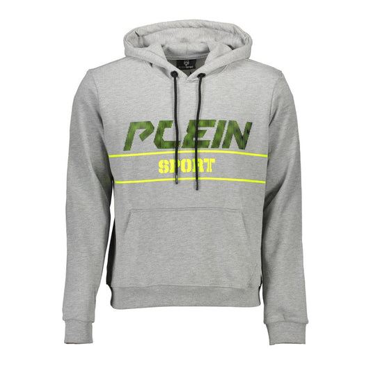 Plein Sport Grigio Cotton Men Sweatshirt