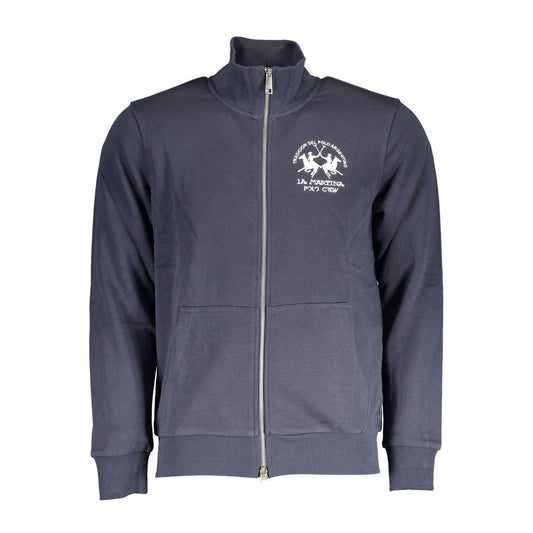 La Martina Blue Cotton Men's Sweatshirt