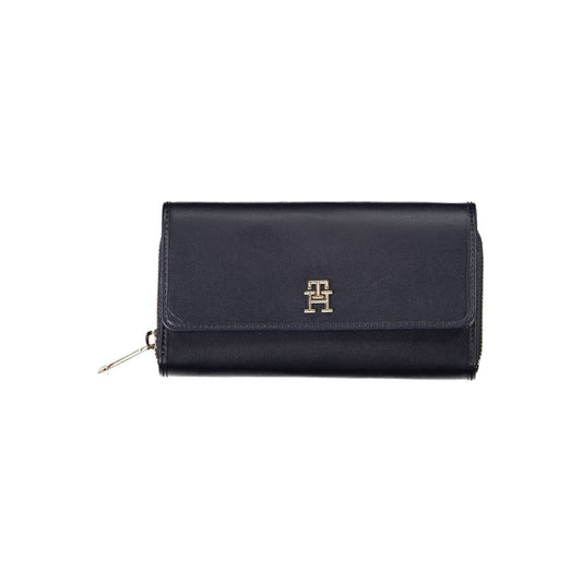 Tommy Hilfiger Blue Polyurethane Women Wallet