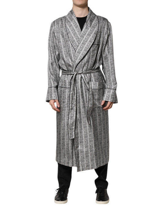 Dolce & Gabbana Multicolor Floral Robe Coat Wrap Jacket