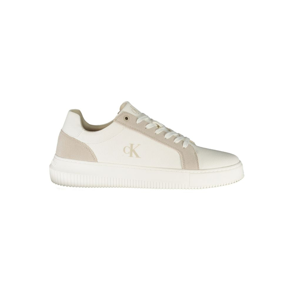 Calvin Klein White Polyurethane Men's Sneaker