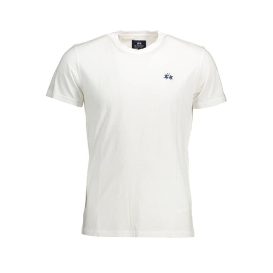 La Martina White Cotton T-Shirt