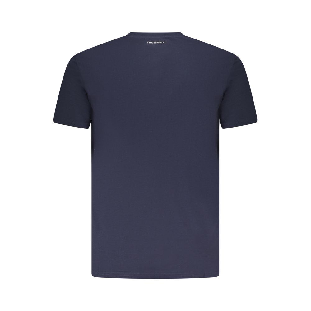 Trussardi Blu Cotton Men T-Shirt