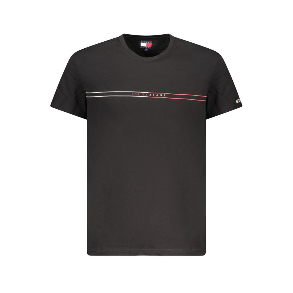 Tommy Hilfiger Black Cotton Men's T-Shirt