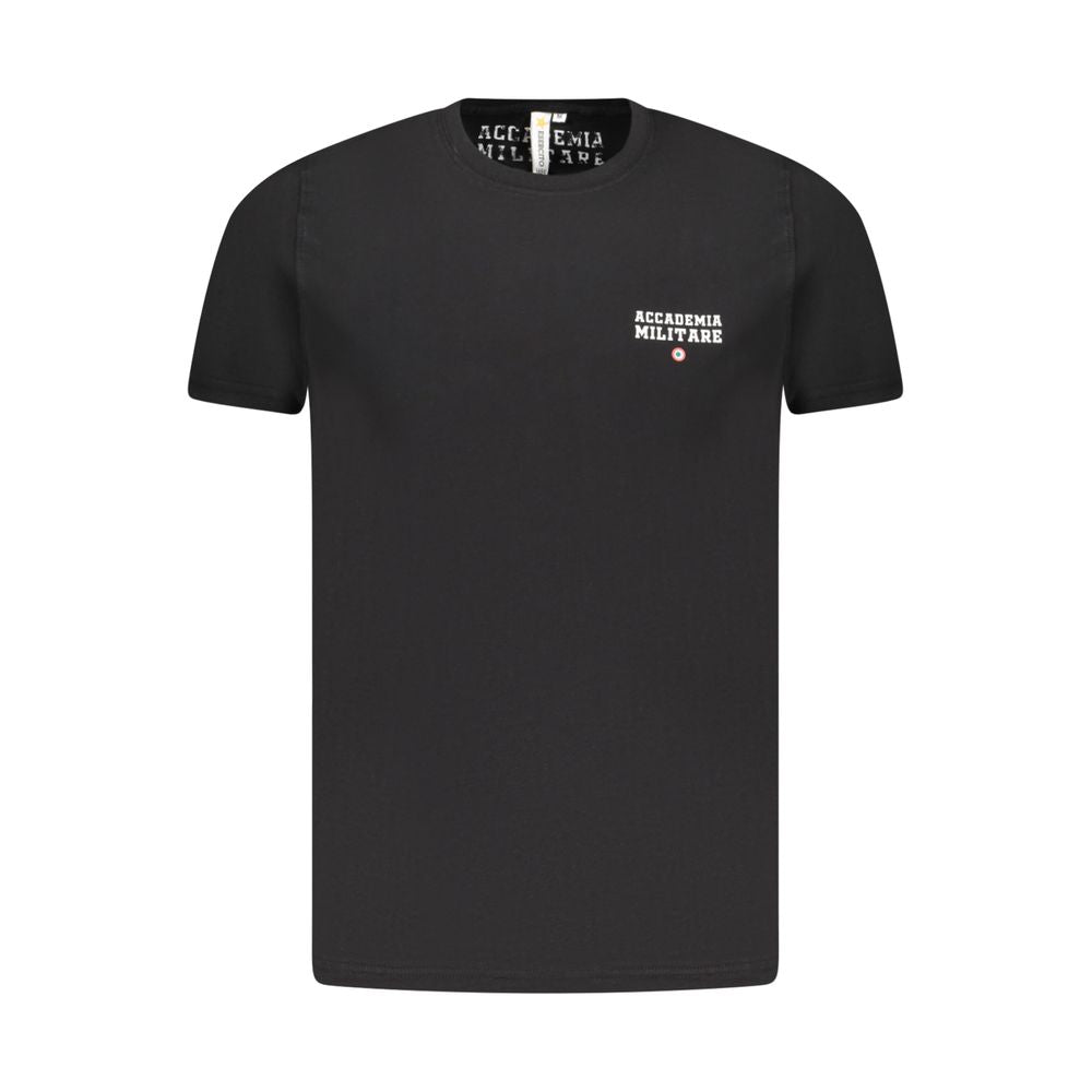 Accademia Militare Black Cotton Men's T-Shirt
