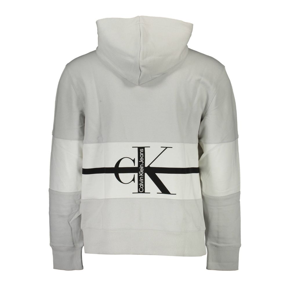 Calvin Klein Gray Cotton Men Sweatshirt