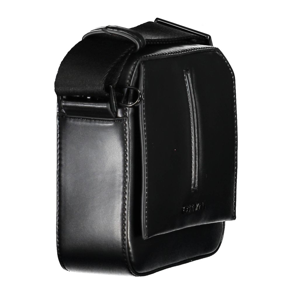 Calvin Klein Black Polyester Men's Shoulder Bag