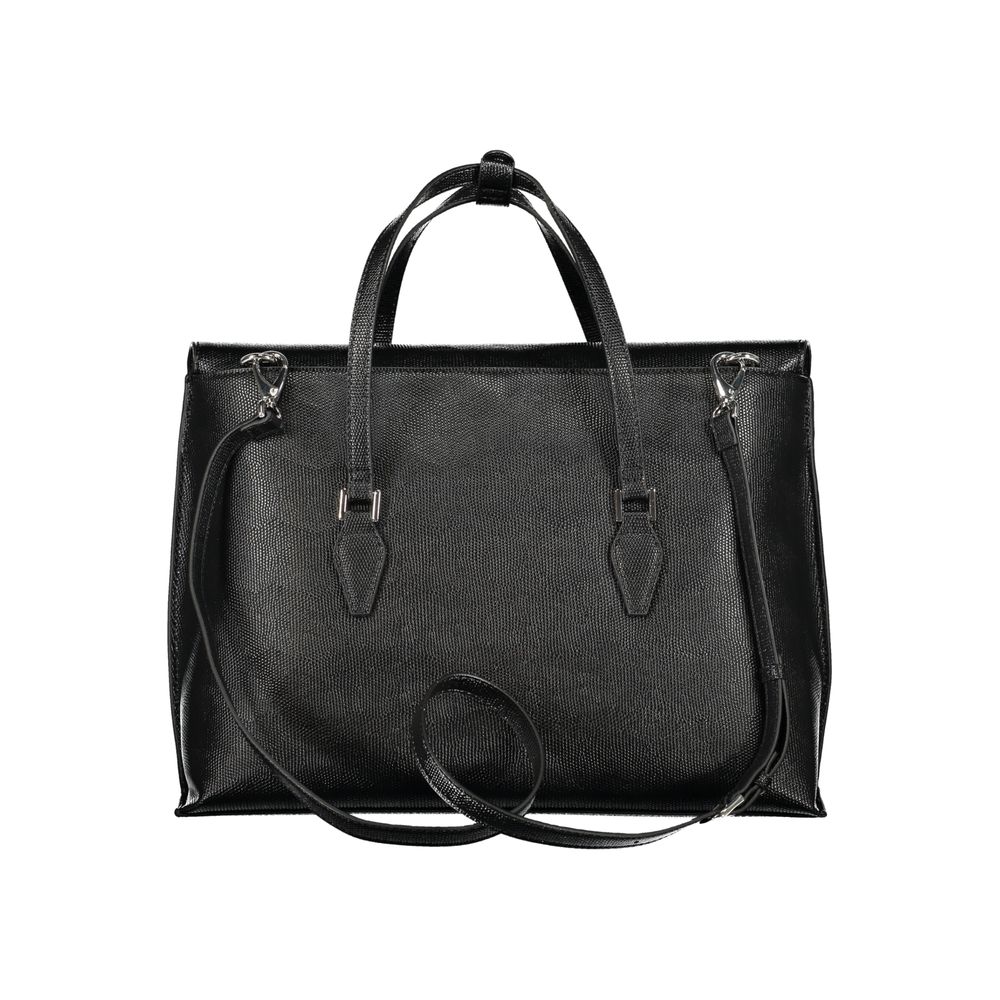 Mario Valentino Black Polyurethane Women Handbag