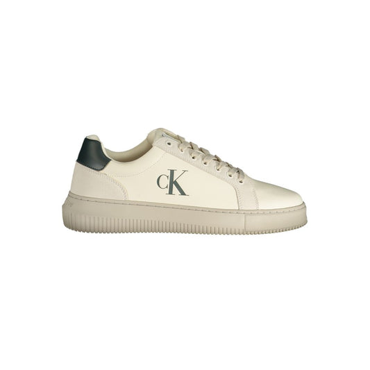 Calvin Klein White Polyurethane Men's Sneaker
