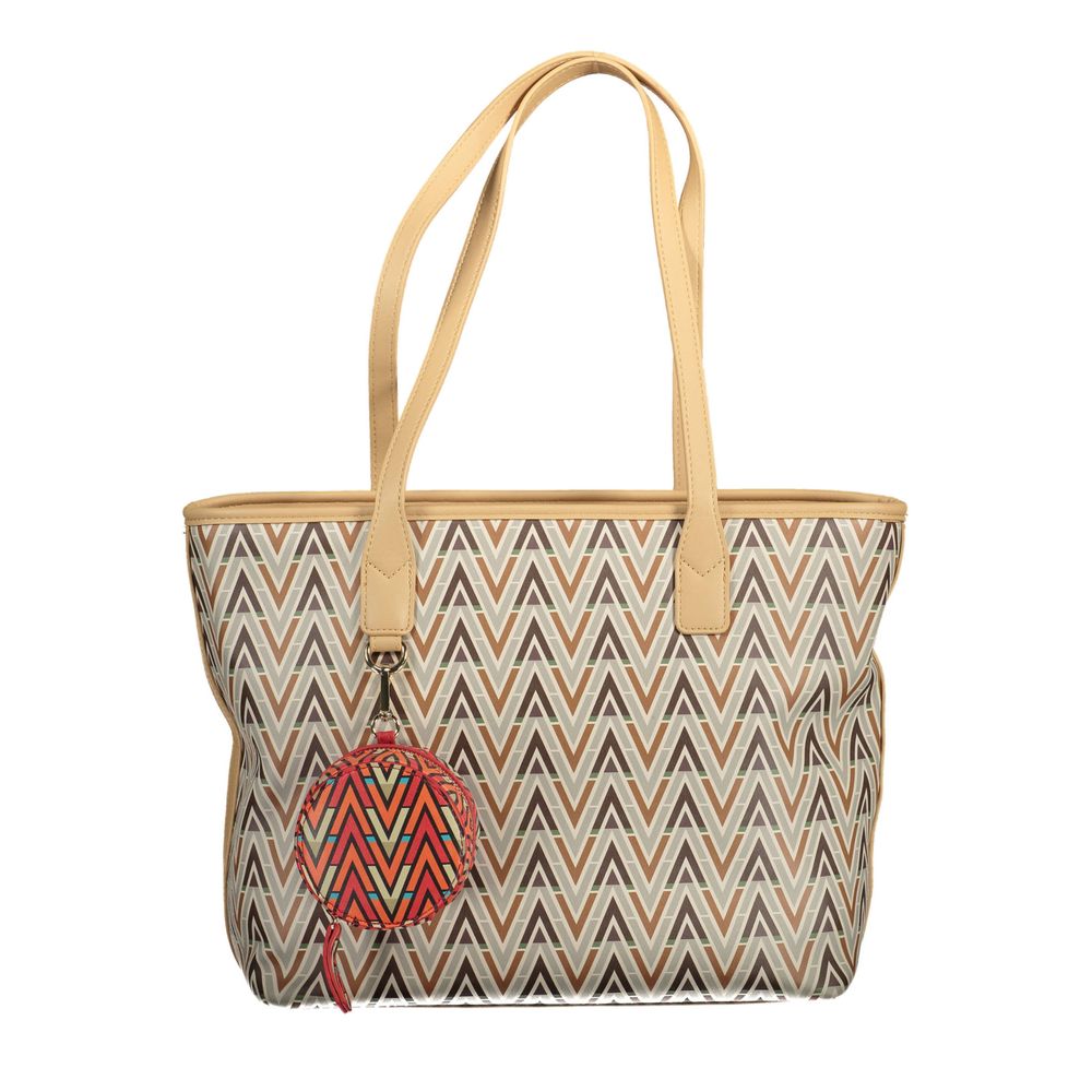 Mario Valentino Beige Polyurethane Women Handbag