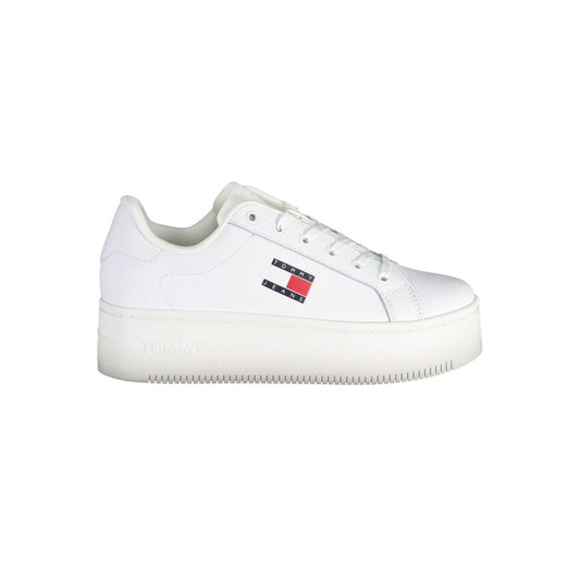 Tommy Hilfiger Bianco Leather Women Sneaker