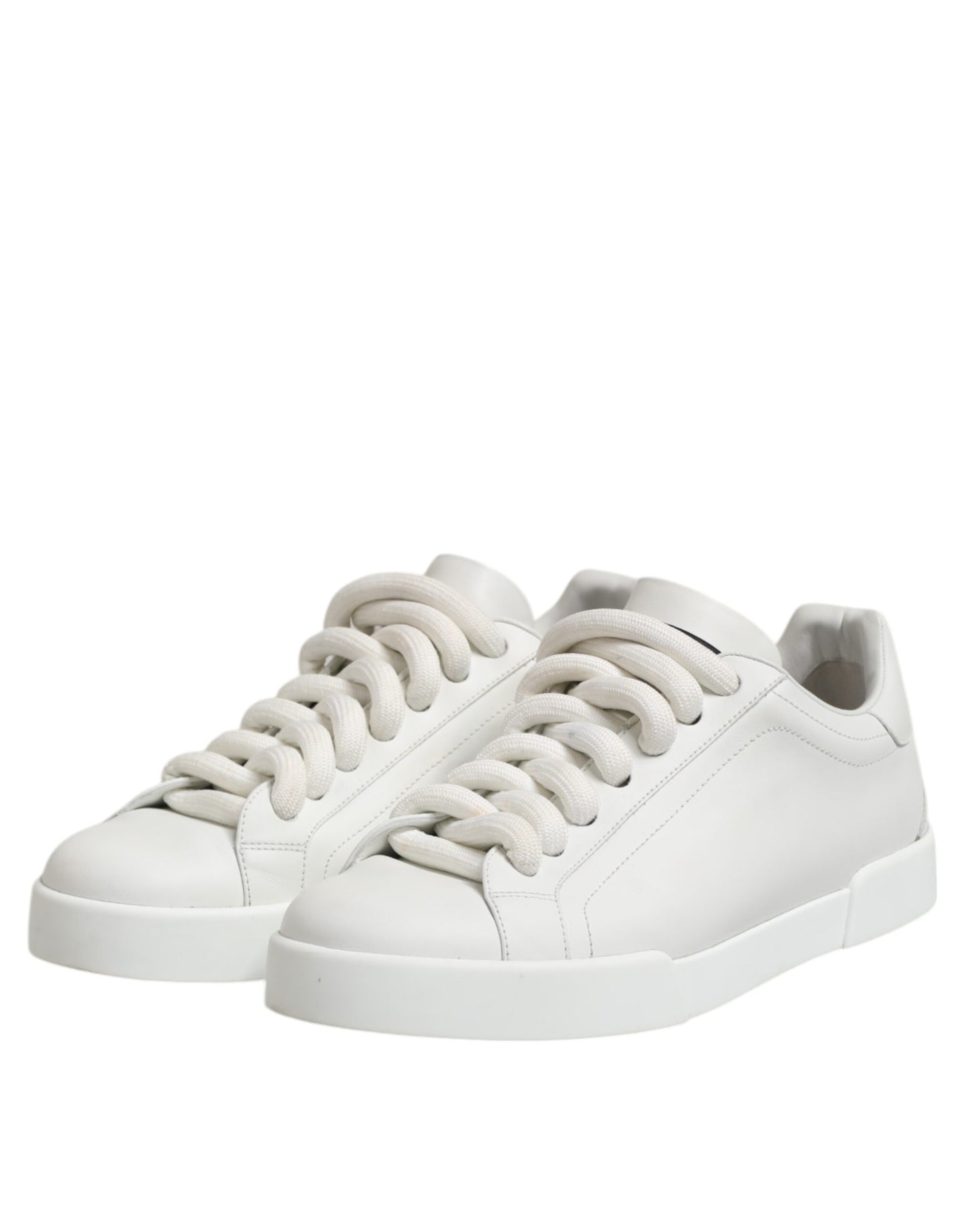 Dolce & Gabbana White Logo Lace Up Low Top Men Sneakers Shoes
