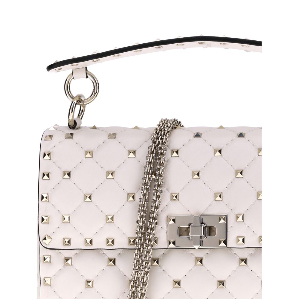 Valentino Garavani Cream Lamb Ovis Aries Aries Shoulder Bag