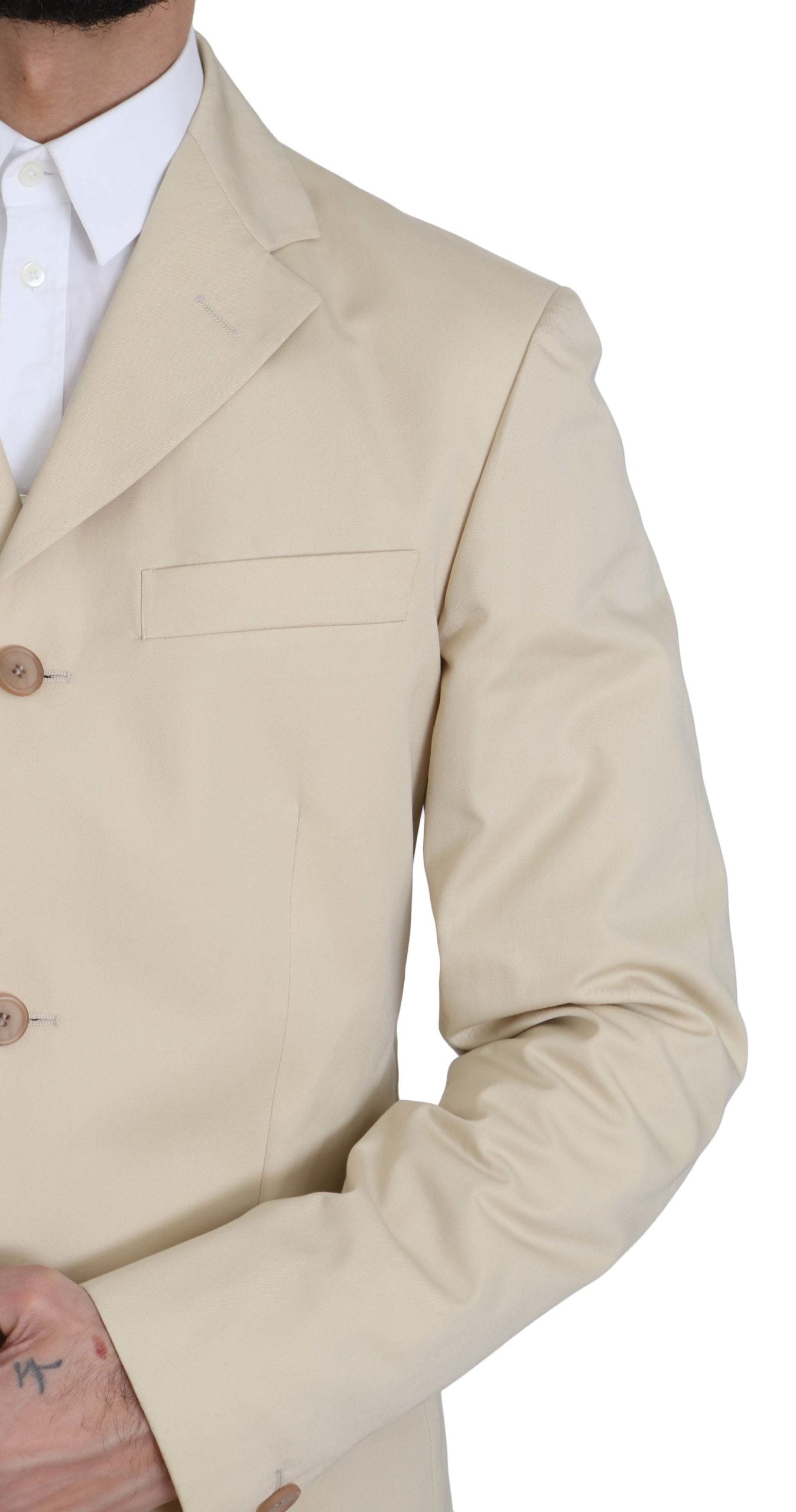 Romeo Gigli Zweiteiliger Anzug in Beige mit klassischer Eleganz