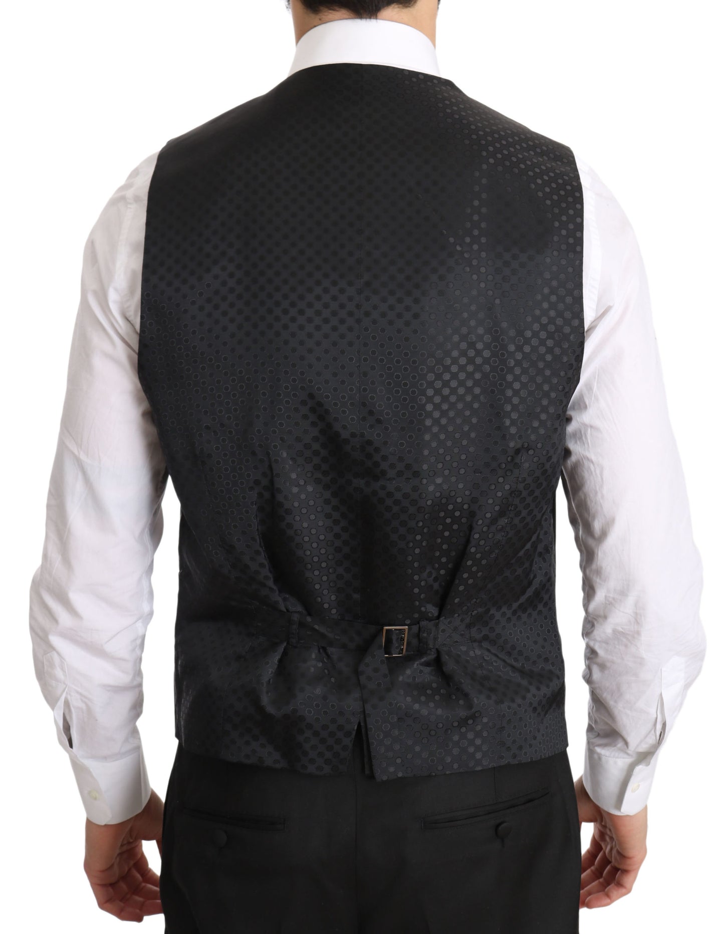 Dolce &amp; Gabbana Elegant Grey Formal Vest - Normaali istuvuus