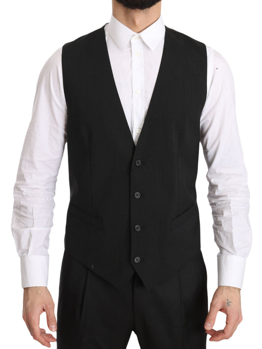 Dolce & Gabbana Elegante graue formelle Weste - Regular Fit