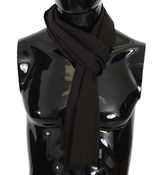 Dolce &amp; Gabbana Elegant striped wool men's scarf