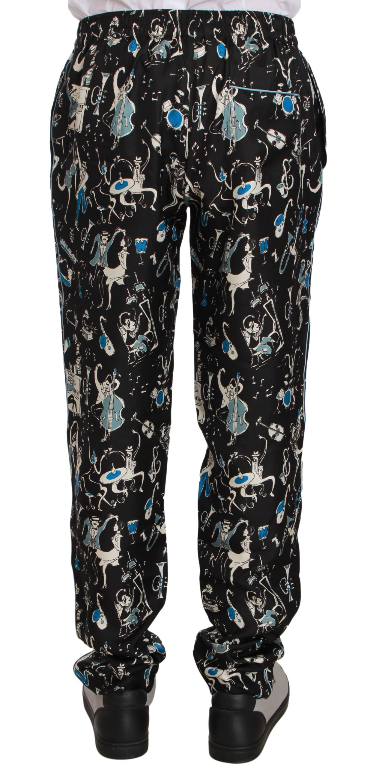 Dolce &amp; Gabbana Elegant silk lounge pants with unique print