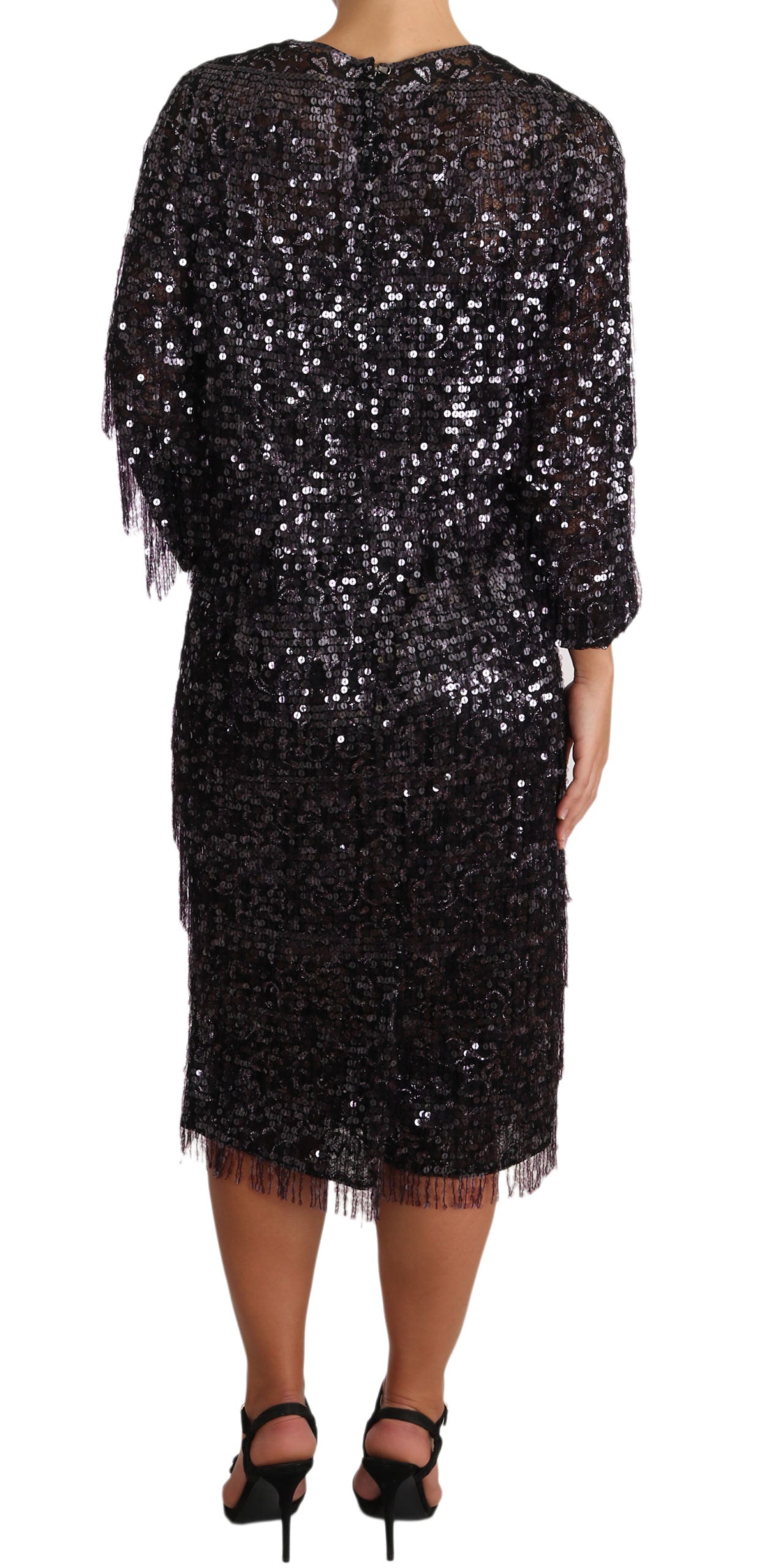 Dolce &amp; Gabbana Sequin Midi Dress - Timeless Elegance