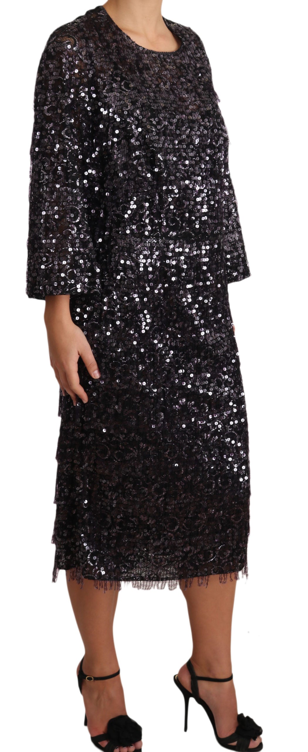 Dolce &amp; Gabbana Sequin Midi Dress - Timeless Elegance