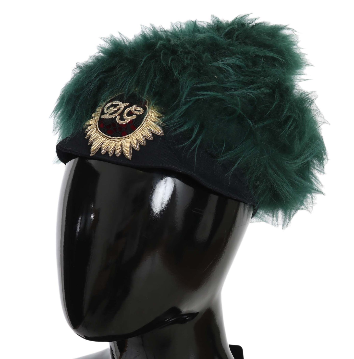 Dolce &amp; Gabbana Elegant cloche hat in emerald green cashmere