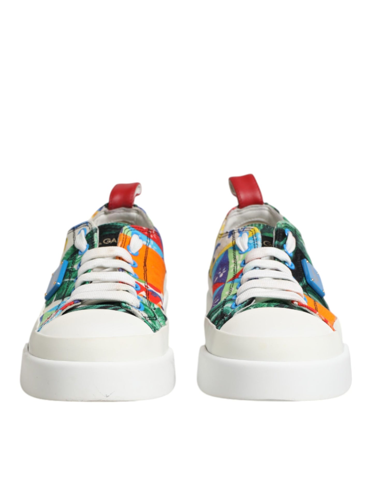 Dolce & Gabbana Multicolor Patchwork Low Top Sneakers Shoes