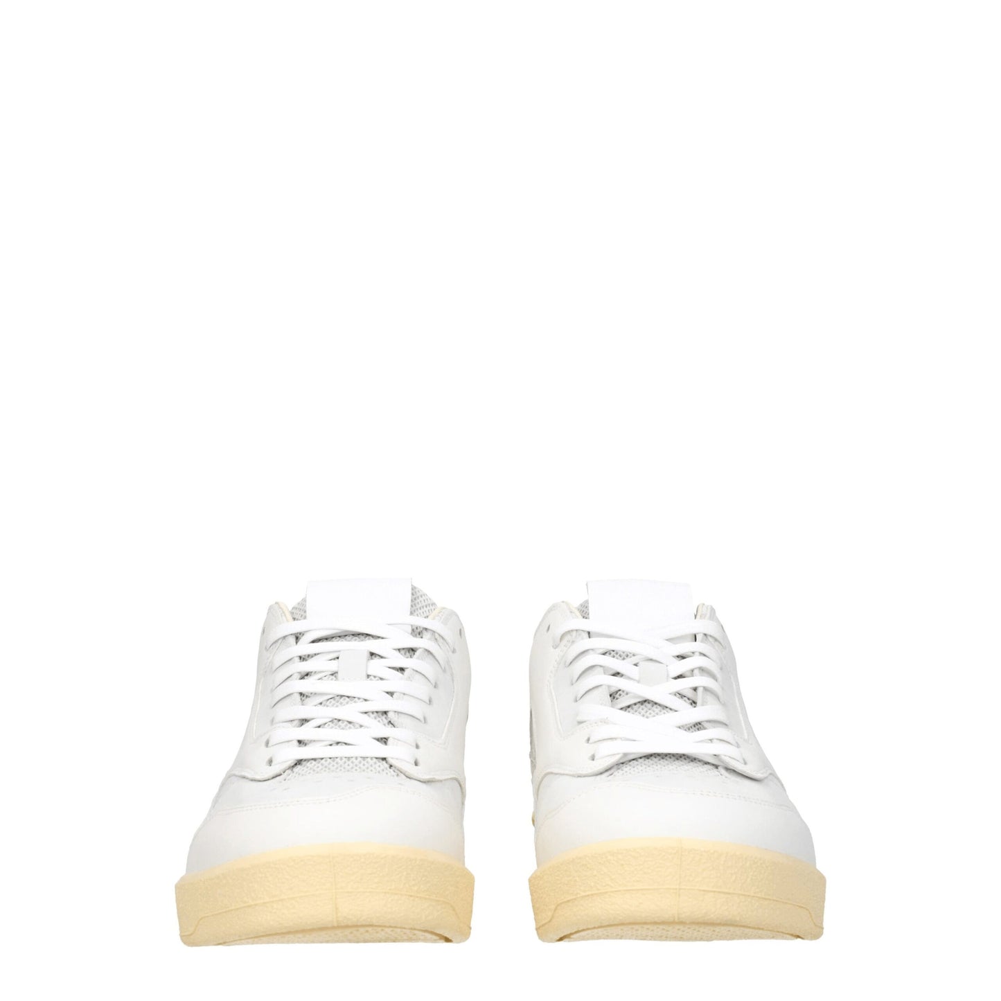 Jil Sander White Leather Low Top Sneakers