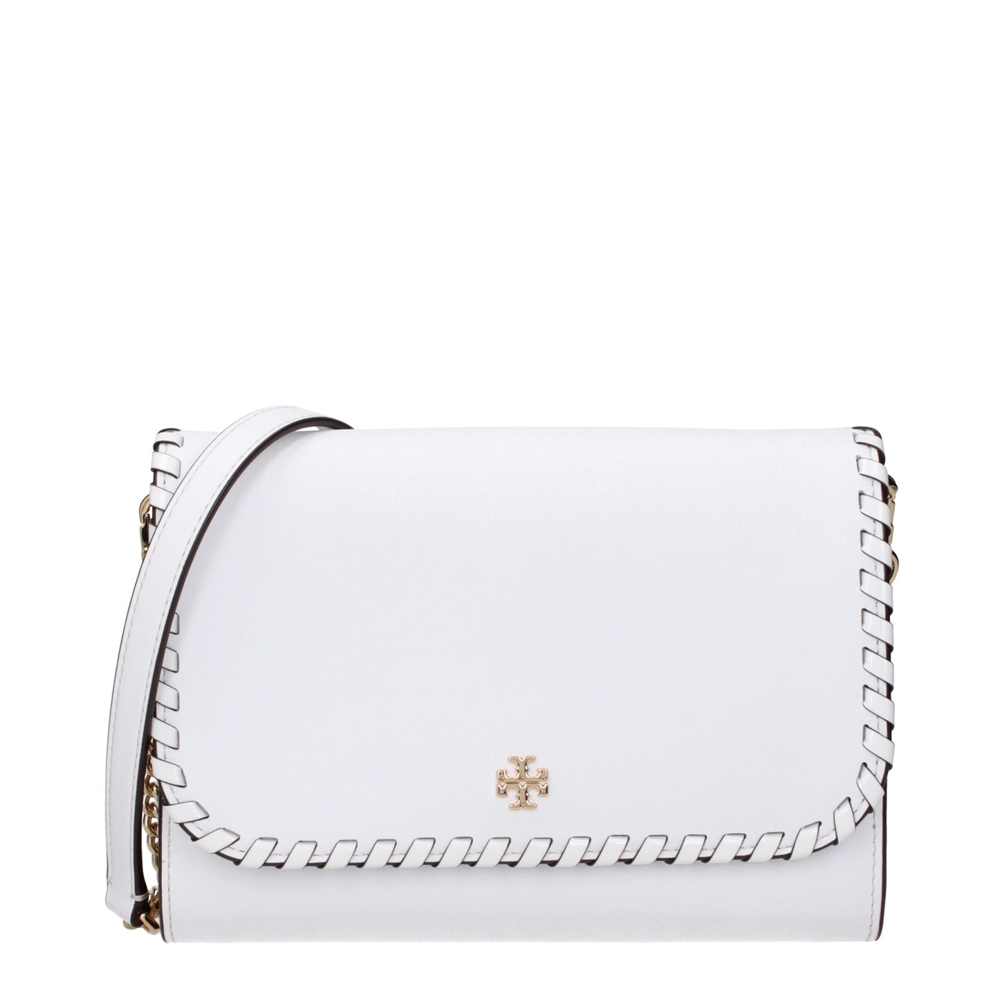 Tory Burch White Leather Clutch Bag