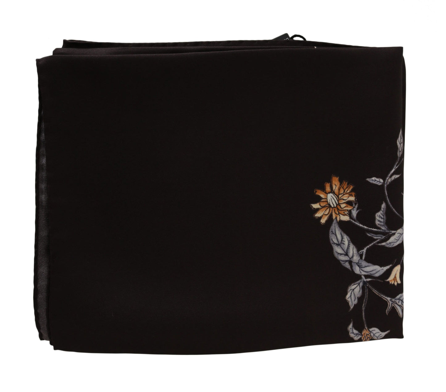 Dolce &amp; Gabbana Elegant silk scarf in luxurious brown