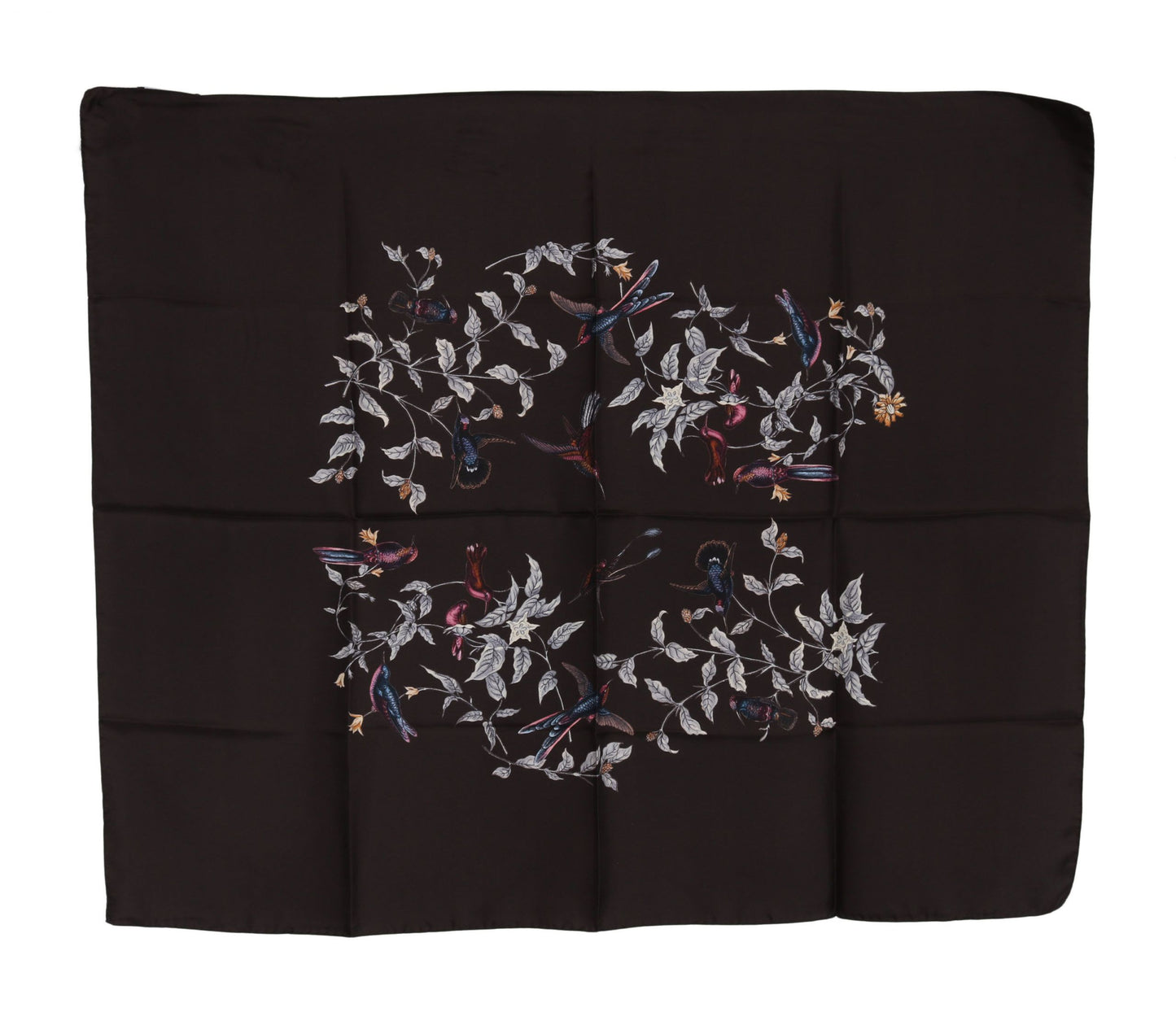 Dolce &amp; Gabbana Elegant silk scarf in luxurious brown