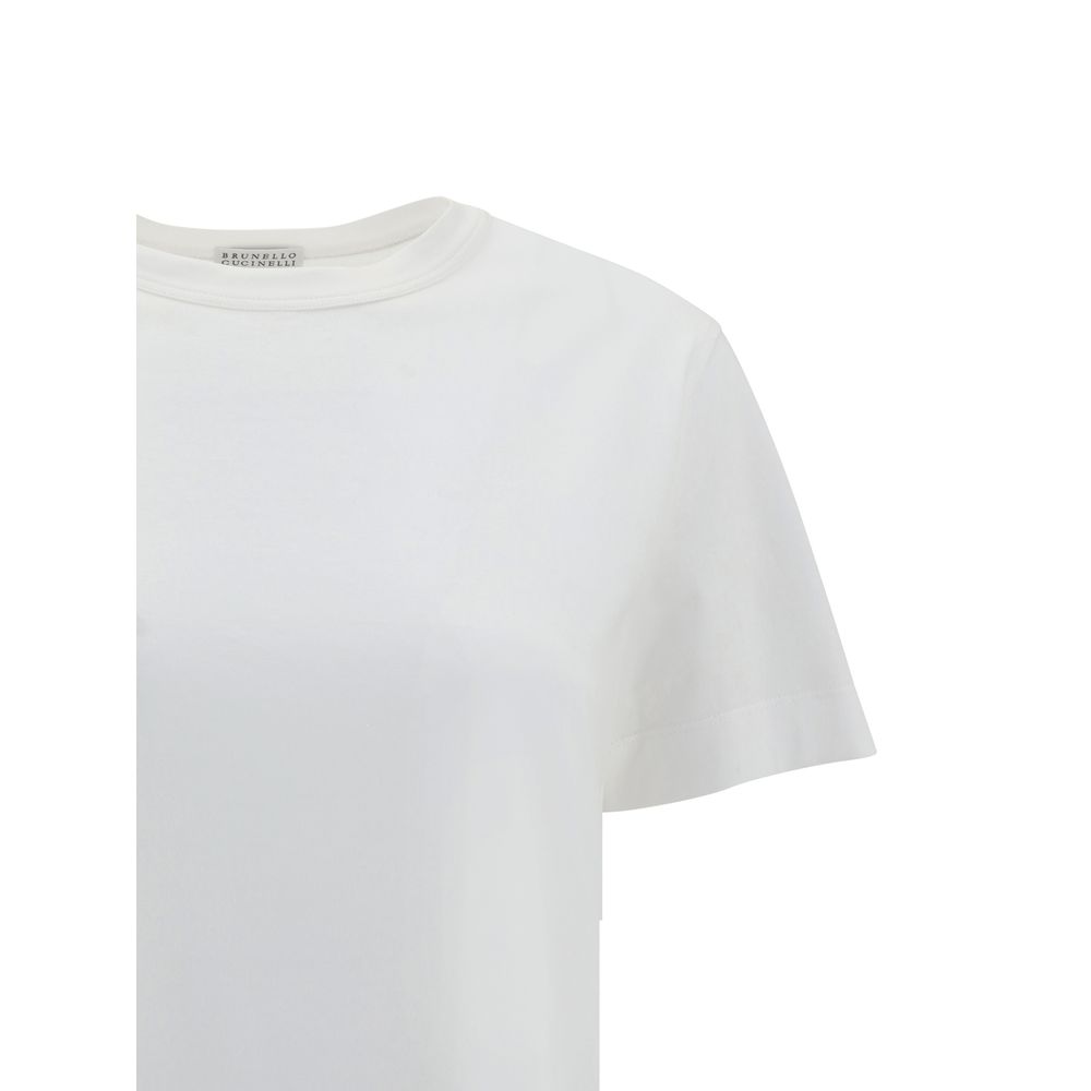 Brunello Cucinelli White Cotton T-Shirt